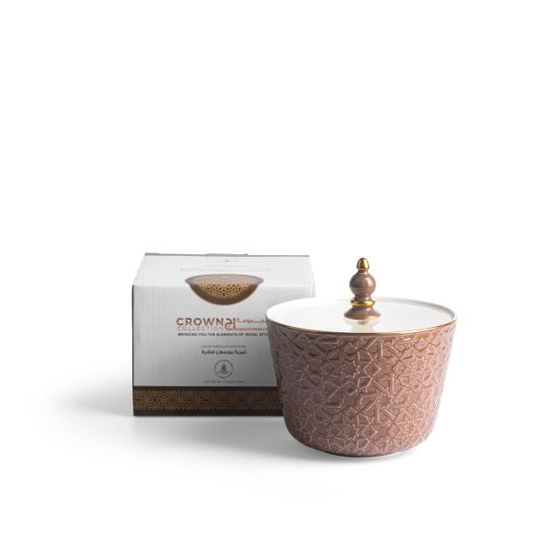 Small Porcelain Vase From Crown - Brown