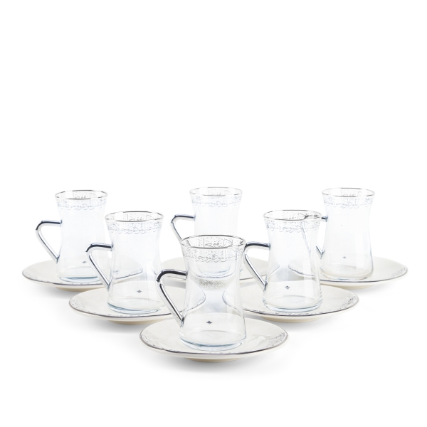 Tea And Arabic Coffee Set 19Pcs From Joud - White