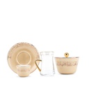 Tea And Arabic Coffee Set 19Pcs From Joud - Beige