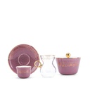 Tea And Arabic Coffee Set 19Pcs From Joud - Purple