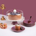 Cake  Serving Set 9Pcs From Joud - Purple