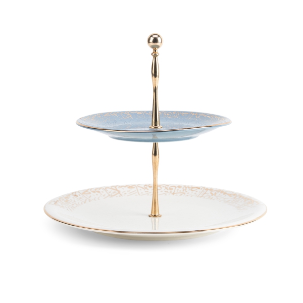 2 Tier  Serving Set  From Joud - Blue