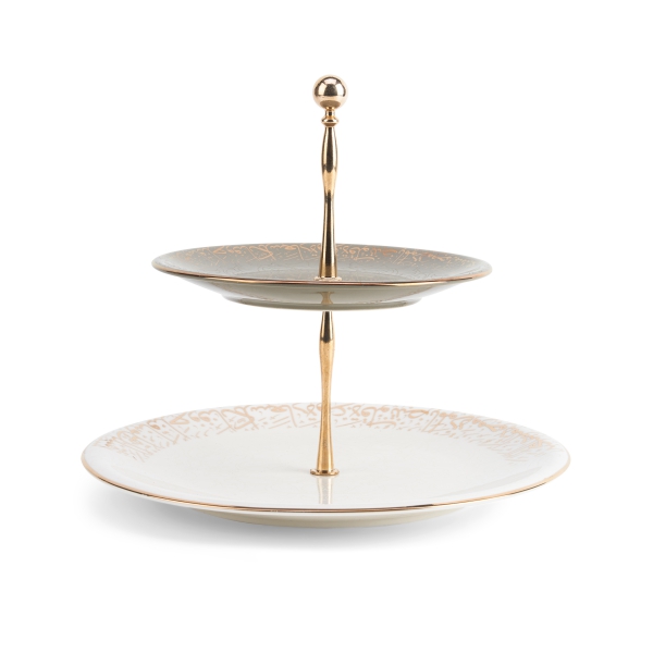 2 Tier  Serving Set  From Joud - Grey