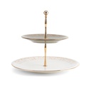 2 Tier  Serving Set  From Joud - Grey