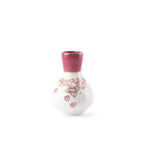 Vase - pink w gold   