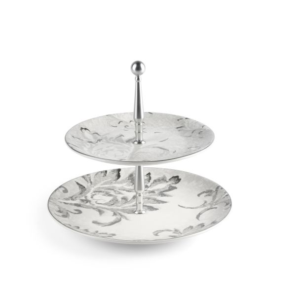 2 Tier  Serving Set  From Harir - Grey