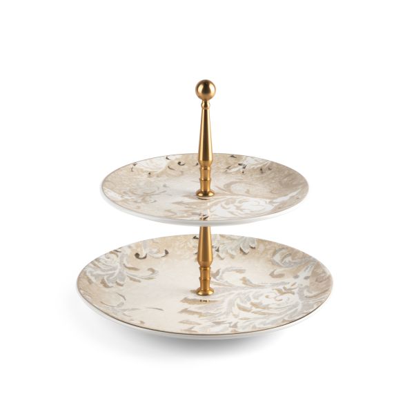 2 Tier  Serving Set  From Harir - Beige