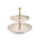 2 Tier  Serving Set  From Harir - Beige