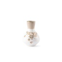 Vase - beige w gold   