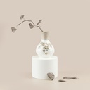 Vase - beige w gold   