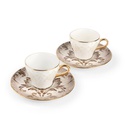 Turkish  Coffee Set From Harir - Brown