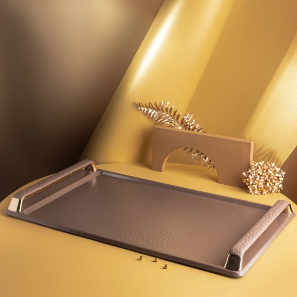 Serving Tray From Crown - Brown