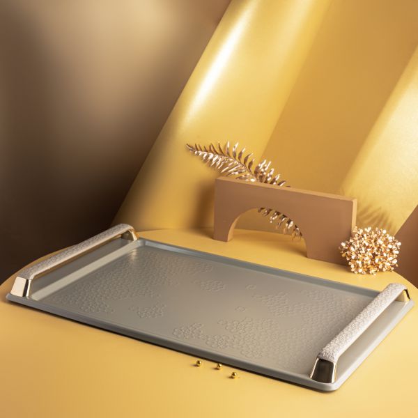 Serving Tray From Crown - Grey