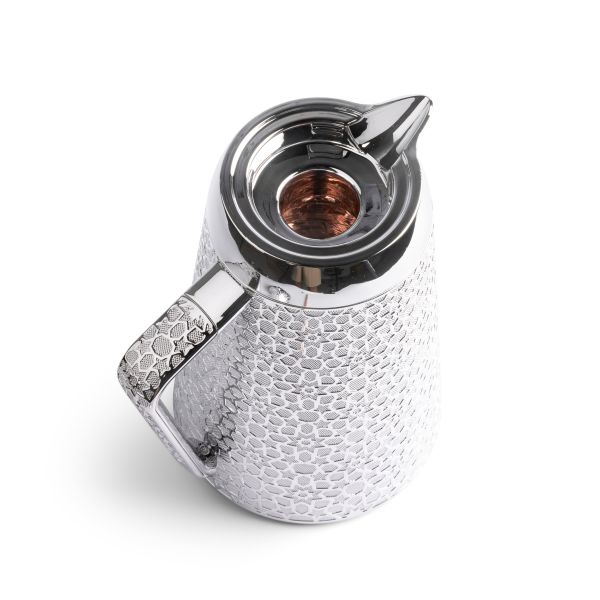 Vacuum Flask For Tea And Coffee From Crown - Silver