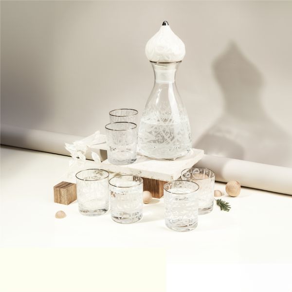 Glass Juice Set From Diwan -  Pearl