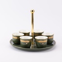 Arabic Coffee Set With Cups Handle From Ather