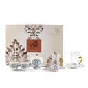 Tea And Arabic Coffee Set 19Pcs From Harir - Blue