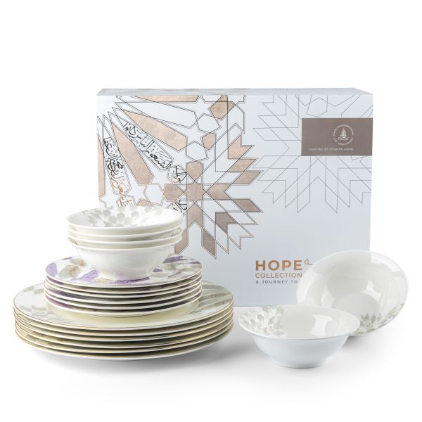 Dinner Set 18pcs From Amal - Purple