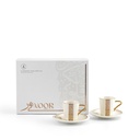 Turkish Coffee Set 12 pcs From Nour - White