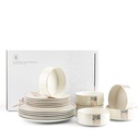 Dinner Set 18 Pcs From Nour - White