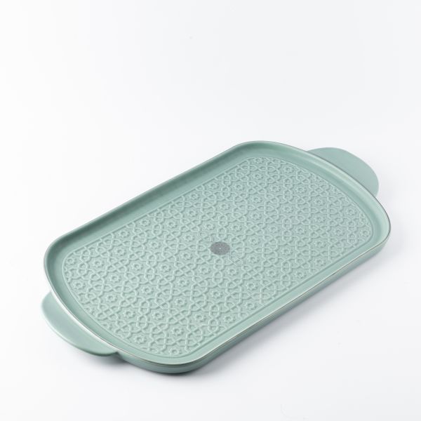 Serving Tray From Rosette - Blue