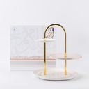 Serving Stand From Ather - Beige + Gold