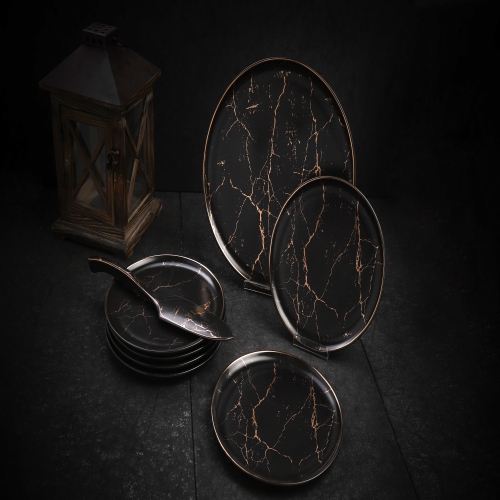 Black - Dessert Serving Sets From The Marbel Collection