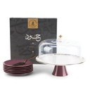 Cake  Serving Set 9Pcs From Joud - Purple