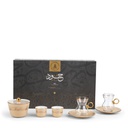 Tea And Arabic Coffee Set 19Pcs From Joud - Beige