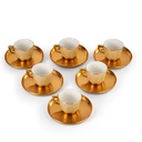 Turkish  Coffee Set 12Pcs From Majlis - Beige