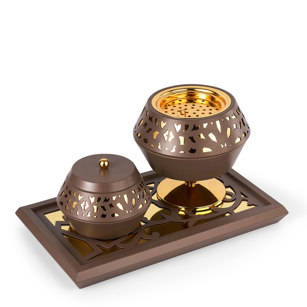 Incense Burner With Elegant Design From Majlis - Brown