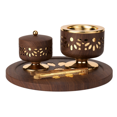 [JG1085] Wood - Incense Burners From Ikram